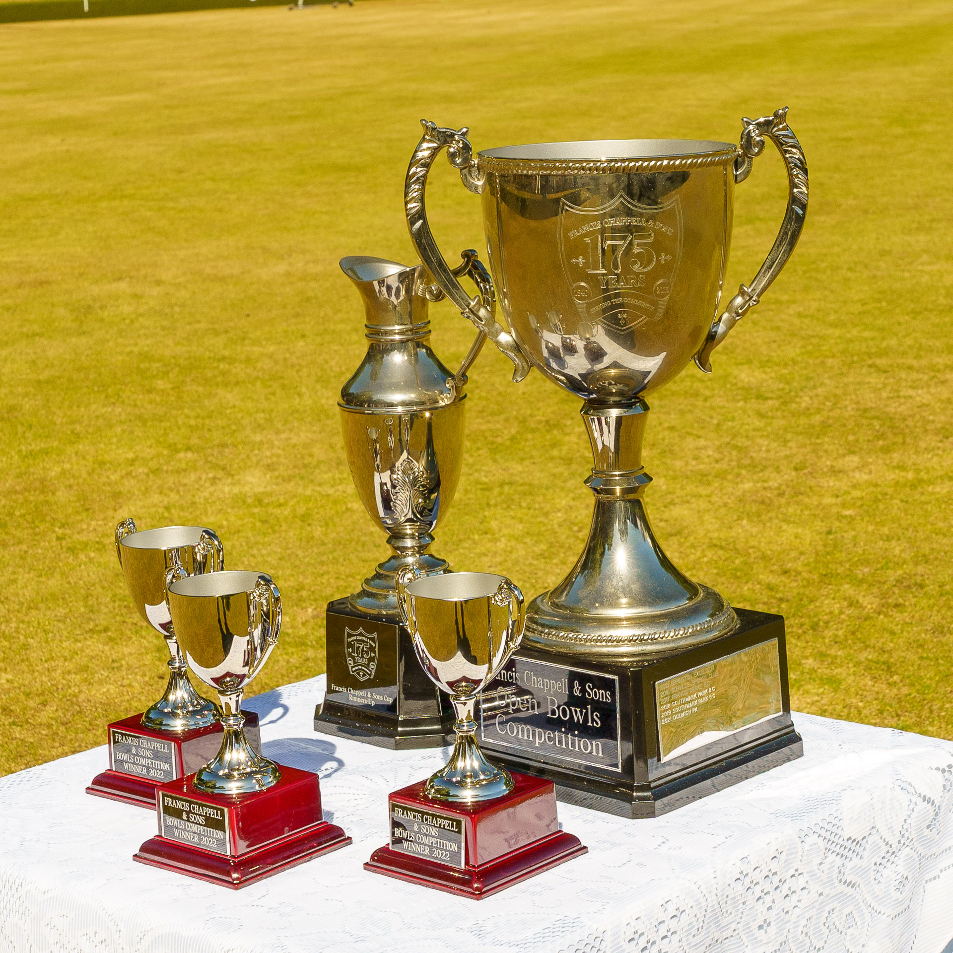 Francis Drake Bowls Club, Hilly Fields, Brockley, SE4 1QE. Francis Chappell trophy
