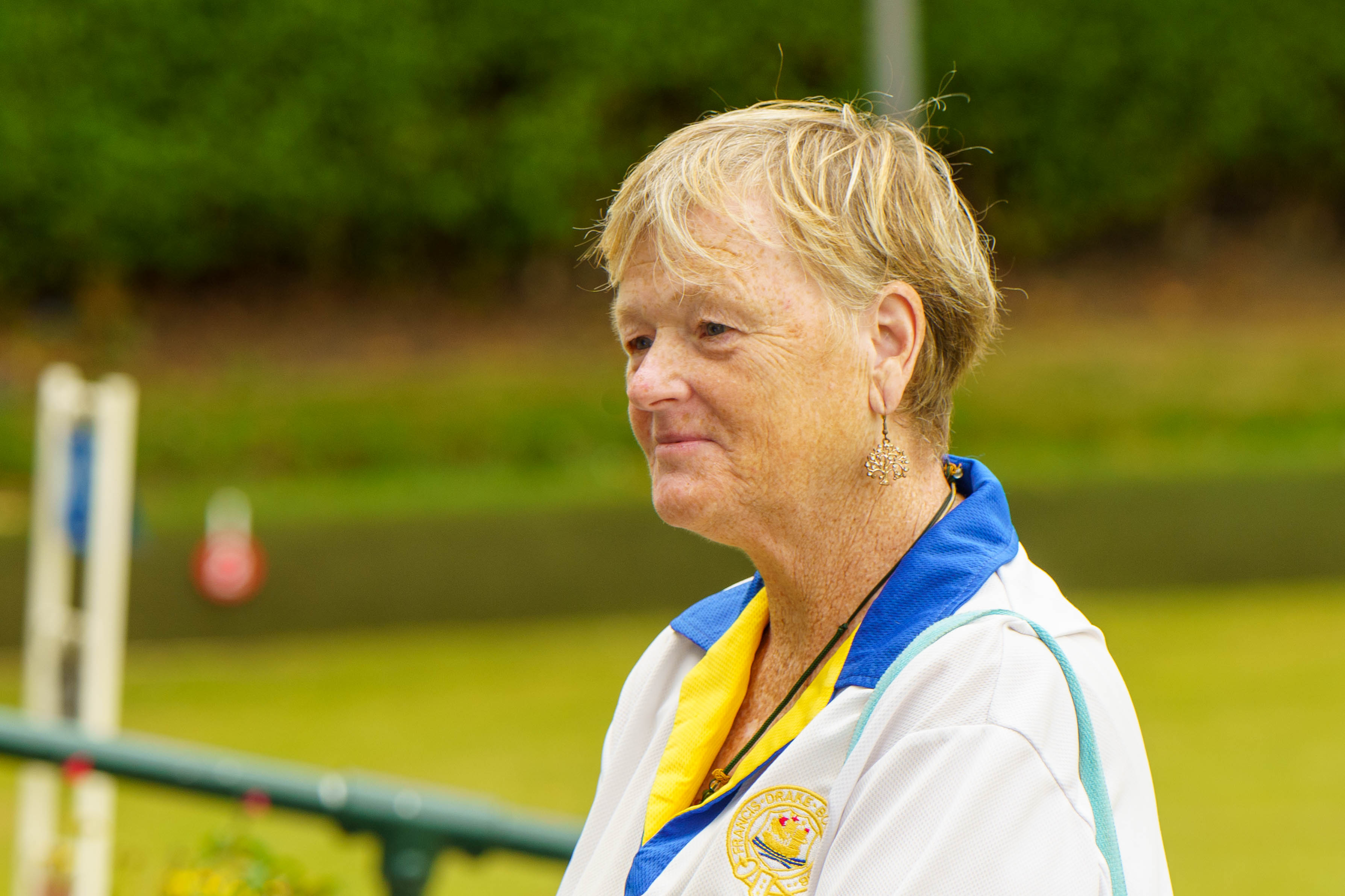 Francis Drake Bowls Club, Hilly Fields, Brockley, SE4 1QE. Defending champion, Heather Carroll.