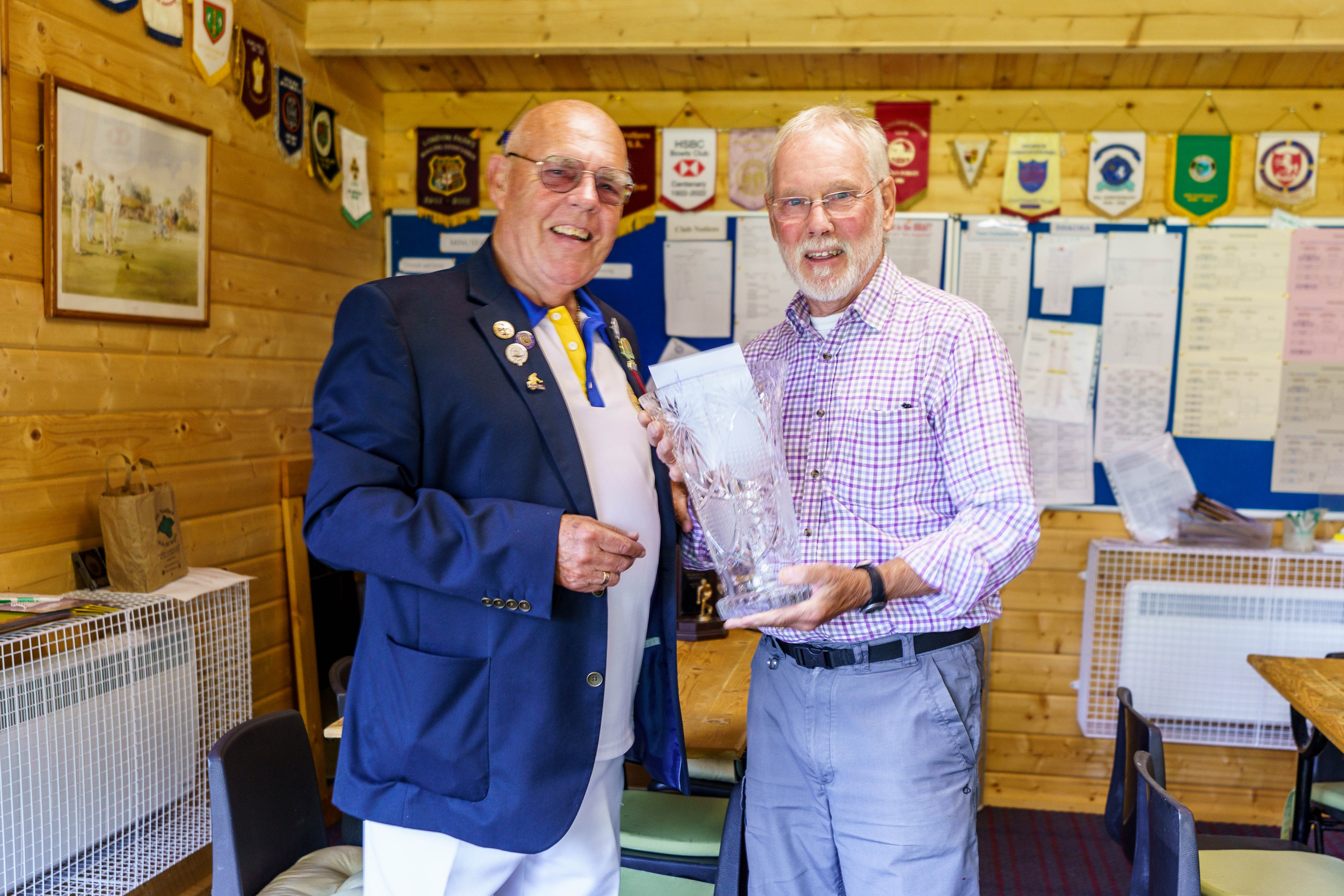 Francis Drake Bowls Club, Hilly Fields, Brockley, SE4 1QE. Centenary Cup,
1st: Dave Fricker
