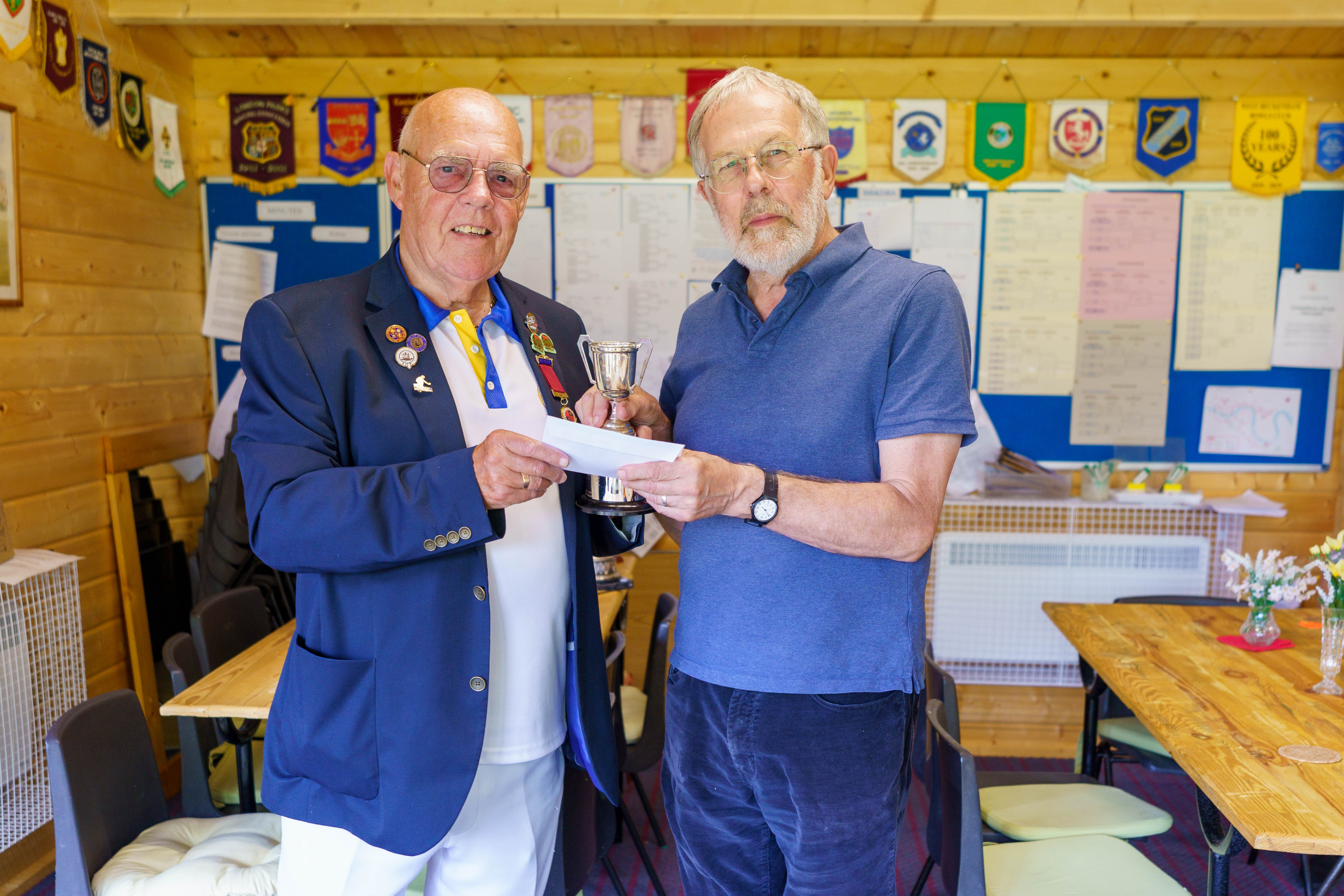 Francis Drake Bowls Club, Hilly Fields, Brockley, SE4 1QE. Gardiners Cup,
1st: 3rd time in final John Park