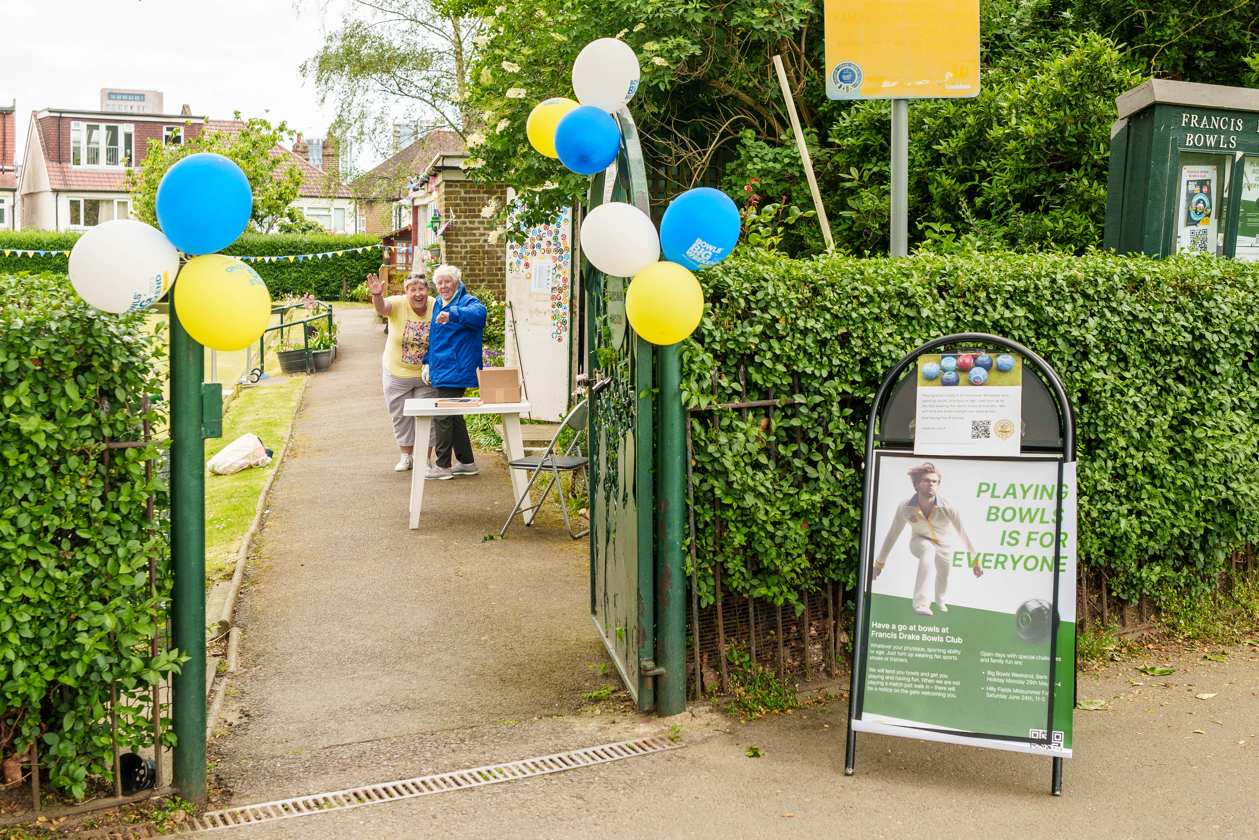 Francis Drake Bowls Club, Hilly Fields, Brockley, SE4 1QE. 2023 Big Bowls Weekend