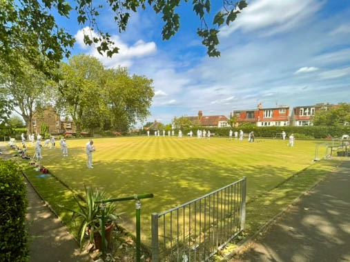 Francis Drake Bowls Club, Hilly Fields, Brockley, SE4 1QE. 2023 BBDBA Members Day